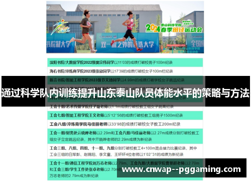通过科学队内训练提升山东泰山队员体能水平的策略与方法 通过科学队内训练提升山东泰山队员体能水平的策略与方法